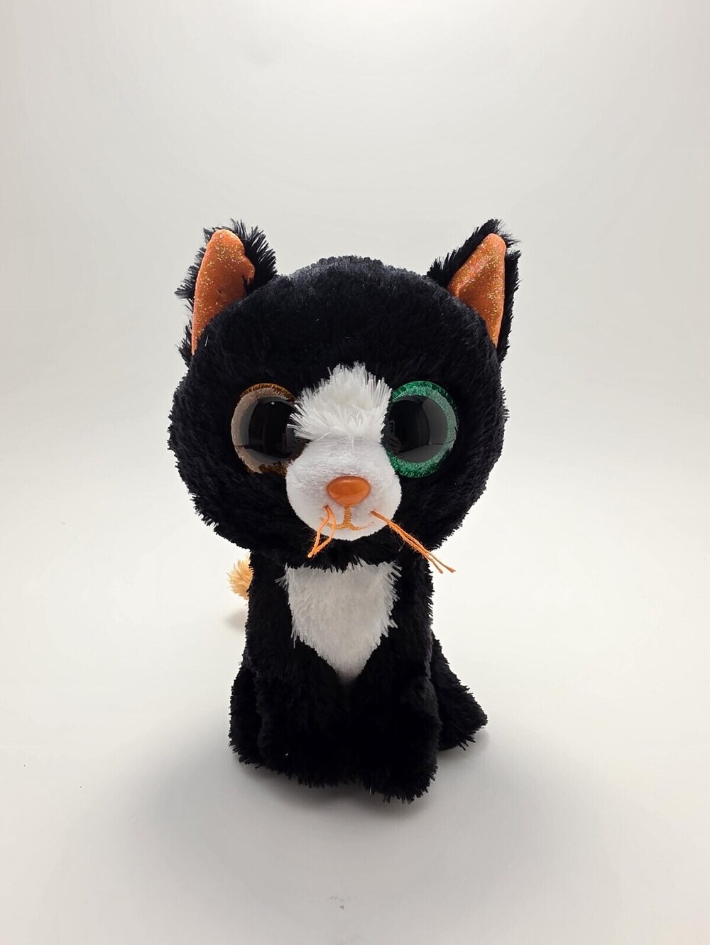 Ty Beanie Boo “Luna” the Orange and Black Halloween Cat (6 inch) No Hang Tag